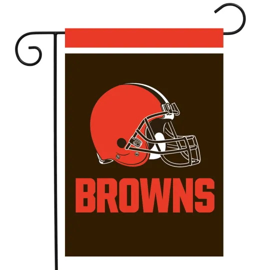 Discover Cleveland Browns Garden Flag football Licensed 12.5" x 18" Briarwood Lane