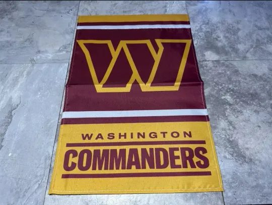 WASHINGTON COMMANDERS 11.5" X 17.5" GARDEN FLAG / YARD BANNER