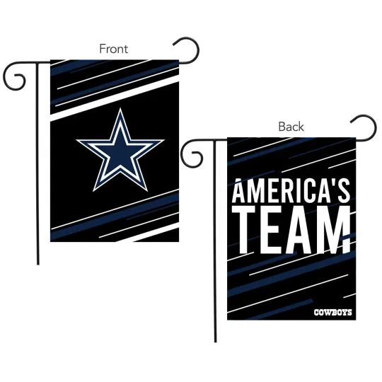 Discover Dallas Cowboys Slogan Garden Flag football Licensed 12.5" x 18" Briarwood Lane