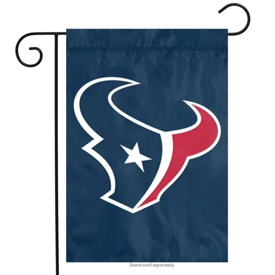 Discover Houston Texans Applique Garden Flag football Licensed 12.5" x 18"