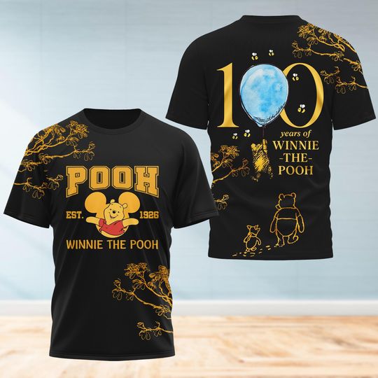 Discover Winnie The Pooh 100th Anniversary Shirt, Winnie The Pooh 2026 Sweatshirt, Disneyland 100 Years Friendship Hoodie, Disneyland T-Shirt