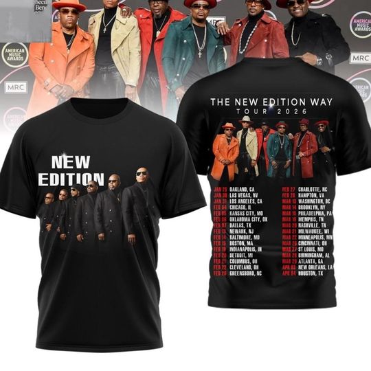 Gift For Fans The New Edition Way Tour 2026 Shirt