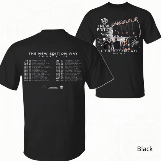 Gift For Fans The New Edition Way Tour 2026 T-shirt Unisex