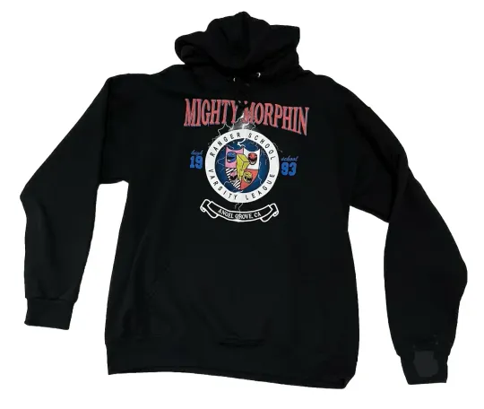 Mighty Morphin Power Rangers Black Hoodie