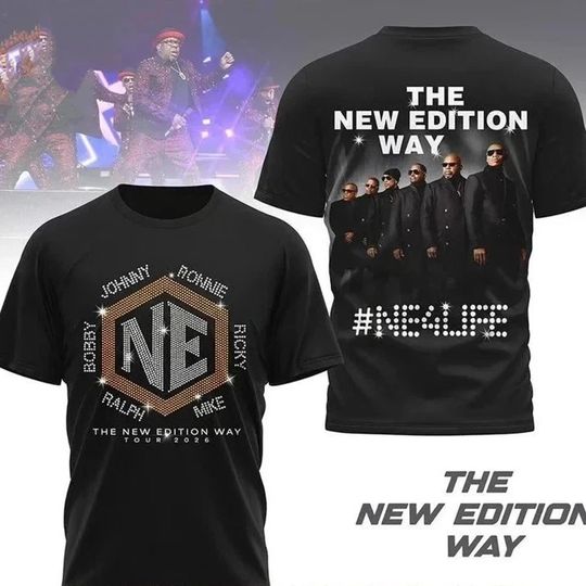 Gift For Fans The New Edition Way Tour 2026 T-Shirt