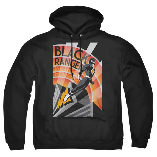 Mighty Morphin Power Rangers Black Ranger Deco Hoodie