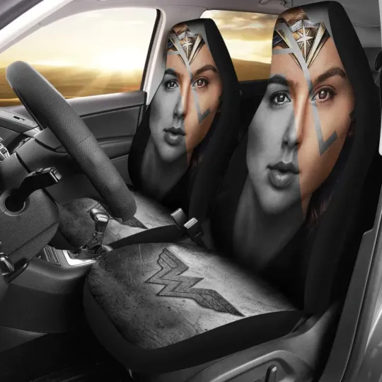 Discover Beautiful Wonder Woman New Design Car Seat Covers
