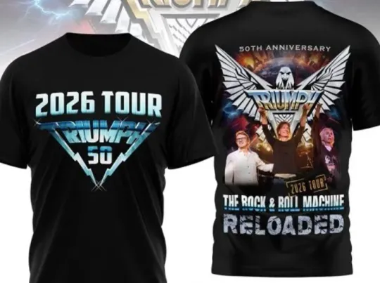 Discover 2026 Tour Triumph 50th Anniversary T-Shirt
