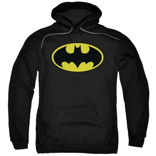 Discover Batman Classic Logo Men's Hoodie Black
