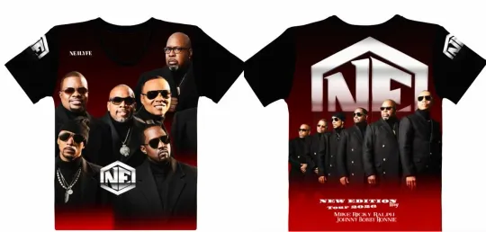 The New Edition Way Life tour 2026 T-shirt