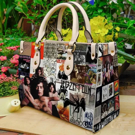 Discover Vintage ZPELIN Lover Leather Handbag Tote Purse, Gift for Her Women