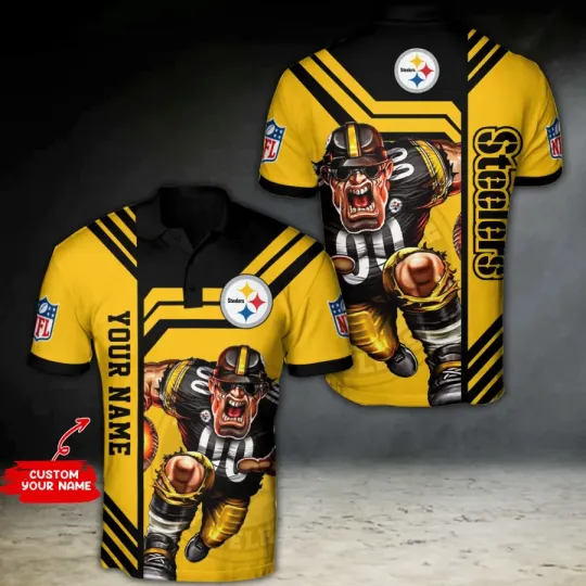 Pittsburgh Football Team Steelerss Polo Shirt
