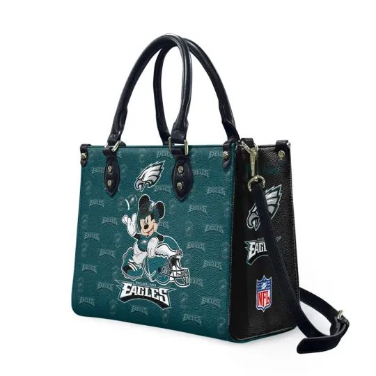 Discover Personalized Philadelphiass Team Eagless Football Bag, Leather Handbag