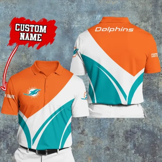 Discover Miami Football Team Dolphinss  Polo Shirt