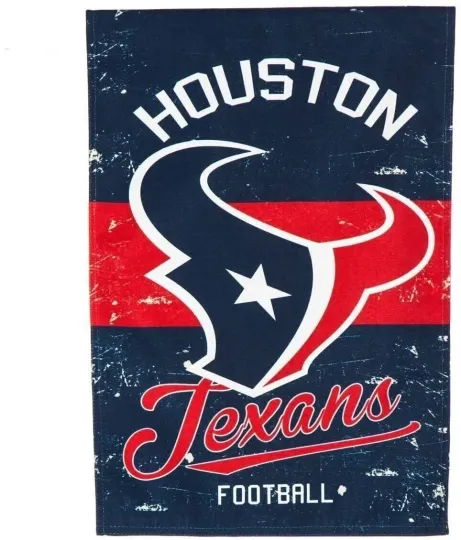 Discover Houston Texans Premium Garden Flag Banner, Double Sided, Retro Vintage...