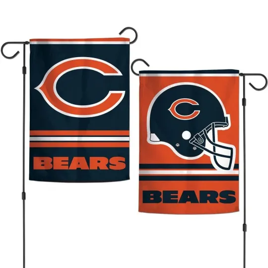 Chicago Bears 12.5" x 18" Double-Sided Garden Flag – football Yard Banner