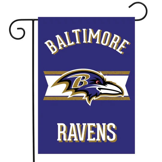 Discover Retro Baltimore Ravens Garden Flag football Double-Sided 12.5" x 18" Briarwood Lane