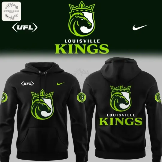 Discover Louisville King Football Black 3D Hoodie Unisex S-5XL