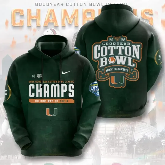 Discover Hurricanes Football 3D Apparel Hoodie
