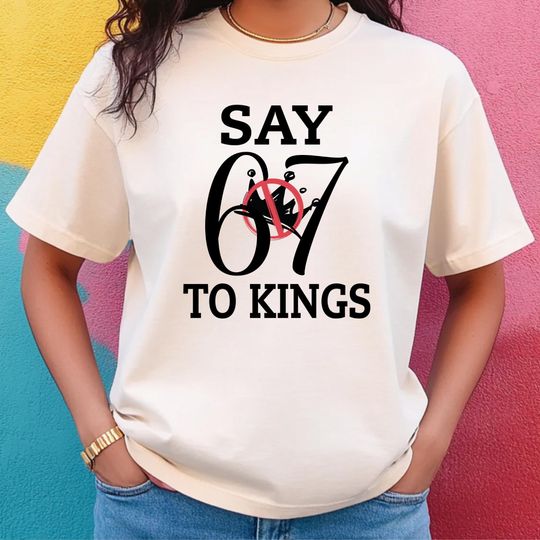 Discover Say 67 To Kings Shirt, Six Seven Anti Trump No Kings Sweatshirt, Peace for Venezuela Sweatshirt,  Justice for Maduro Tee, Free Venezuela
