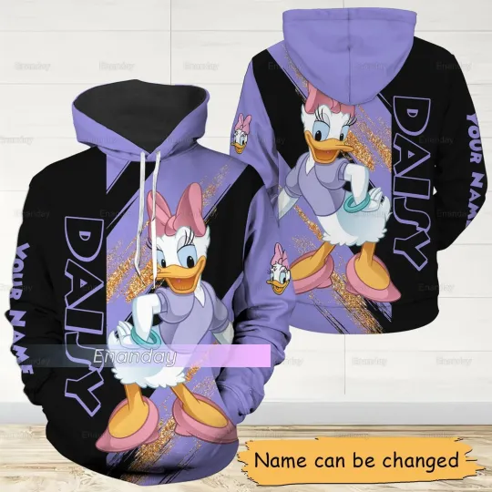 Personalized Daisy Duck 3D HOODIE US Size All Over Print Christmas Day Gift
