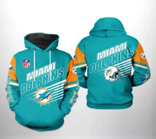 Discover Miami Football Team Dolphinss 3D Hoodie