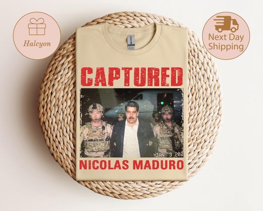Discover Maduro Captured Shirt, Venezuela Libre 2026 Sweatshirt, Venezuelan Freedom Shirt, Patriotic Sweater, Political Protest Shirt, Resist Tee