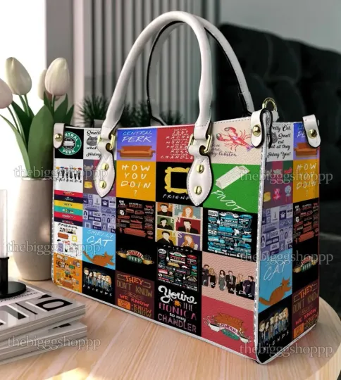 Discover TV Show Leather Bag Leather Handbag Tote Purse, Gift for Her Women