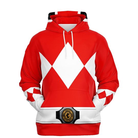 Discover Adult MMPR Red Ranger 3D Hoodie