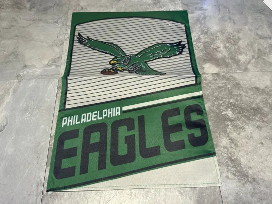 Discover PHILADELPHIA Eagles Throwback 2 Sided 11.5" X 17.5" GARDEN FLAG / YARD Flag