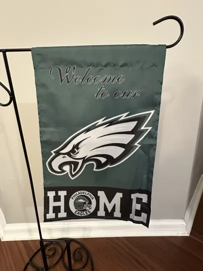 Discover Philadelphia Eagles Garden Flag Double Sided “Welcome Home” Premium Yard Flag