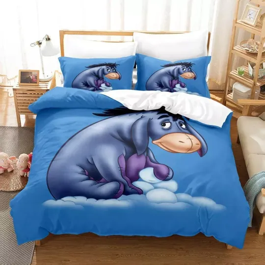 Discover Eeyore Donkey It Never Hurts To Keep Looking For Sunshine 3D Quilt Bedding Set