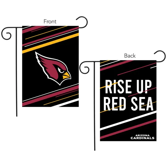 Discover Arizonna Cardinals Slogan Garden Flag football Licensed 12.5" x 18" Briarwood Lane