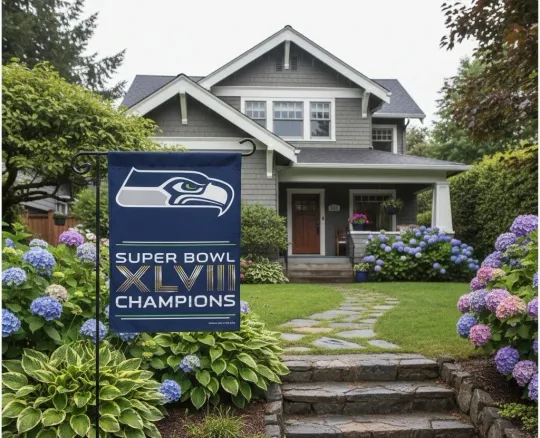 Seattle Seahawks Garden Flag Super Bowl XLVIII Champions
