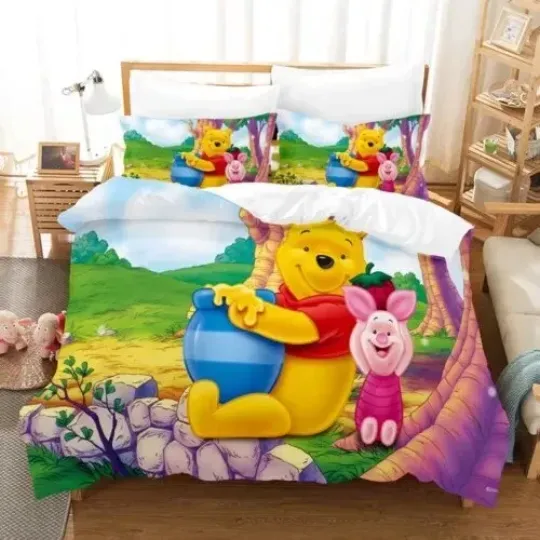 Discover Pooh Bear And Piglet Any Day Spent With You Is My Favorite 3D Quilt Bedding Set