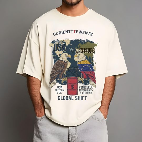 Discover USA vs Venezuela Political T-Shirt, Maduro Venezuela Flag Graphic Tee