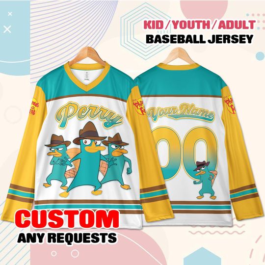 Discover Custom Cartoon Hockey Jersey Name Number  Youth Adult Personalized Hockey Shirt Gift