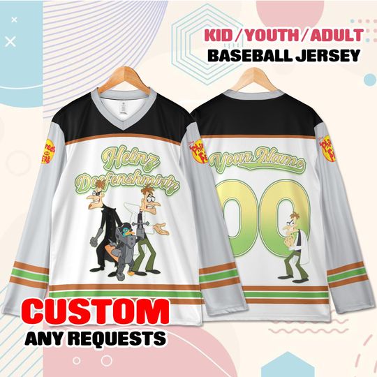 Discover Custom Cartoon Hockey Jersey Name Number  Youth Adult Hockey Shirt Personalized Gift