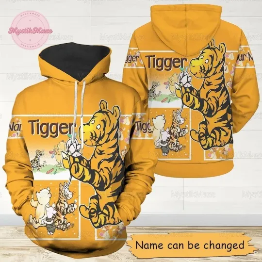 Discover Personalized Tigger Hoodie, Tigger Workout, Tigger Disney Hoodie, Disney Tigger