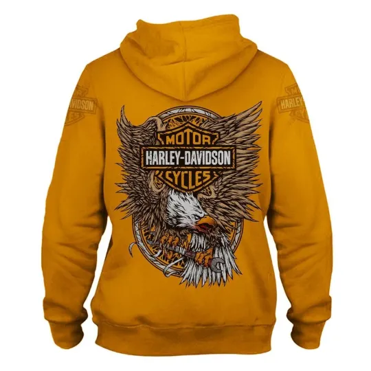 Discover Harrley Motor Racing Davidsonn Vintage Style Hoodie 3D Apparel Full Printing