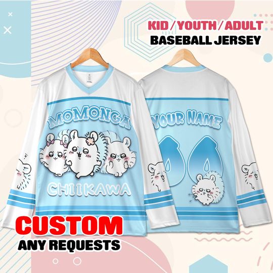Discover Custom Momonga Kawaii Hockey Jersey  Personalized Anime Shirt