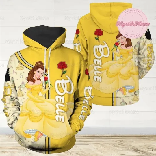 Discover Belle Beauty And The Beast Hoodie, Belle Hoodie, Belle Beauty, Belle Workout, Be