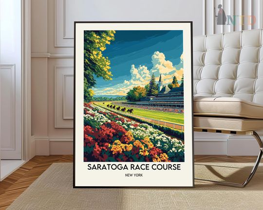 Discover Saratoga Race Course Poster - Wall Art - Vertical Matte Print