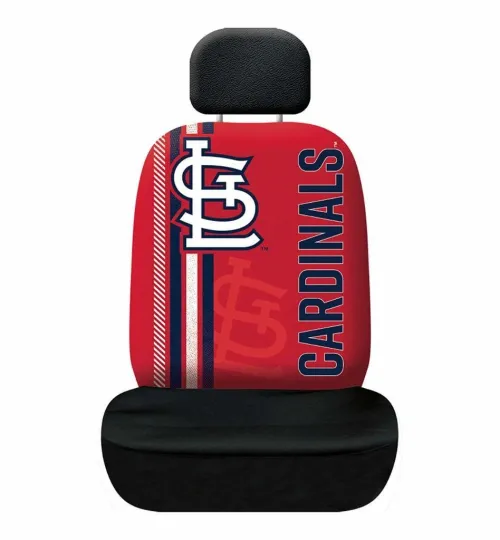 Discover St Louis Cardinals Rally Design Seat Cover [NEW] MLB Car Truck Seatbelt Bucket