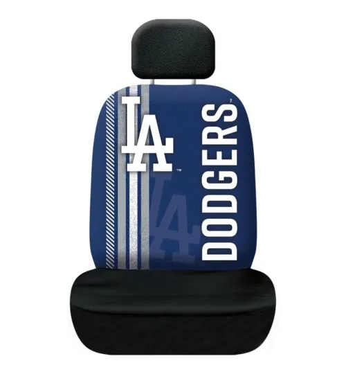 Discover Los Angeles Dodgers Rally Design Seat Cover [NEW] MLB Car Truck Seatbelt Bucket