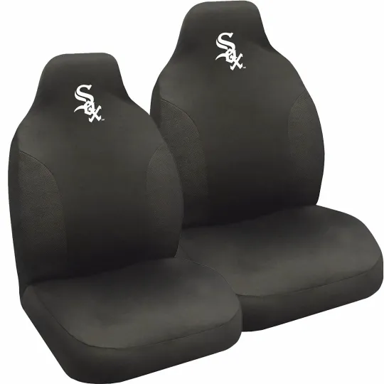 New  Chicago White Sox Car Truck 2 Front Seat Covers Set