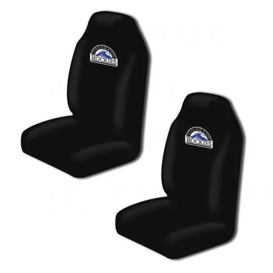 Discover New MLB Colorado Rockies Car Truck Suv 2 Front Seat Covers Set