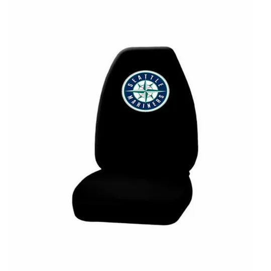 Discover Baseball Seattle Mariners High Back Car Seat Cover Universal SUV - Single