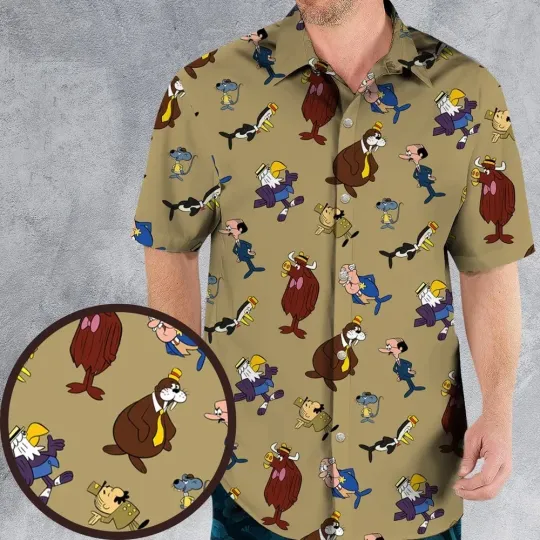 Discover Tennessee Tuxedo and His Tales Characters Hawaiian Shirt, Unisex Adult, Size S-5