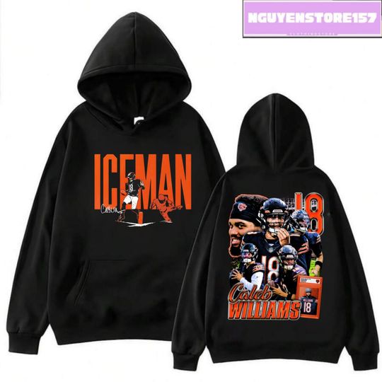 Caleb Williams Chicago Bears Hoodie, Football Tee, Game Day Shirt, Bears Fan Apparel